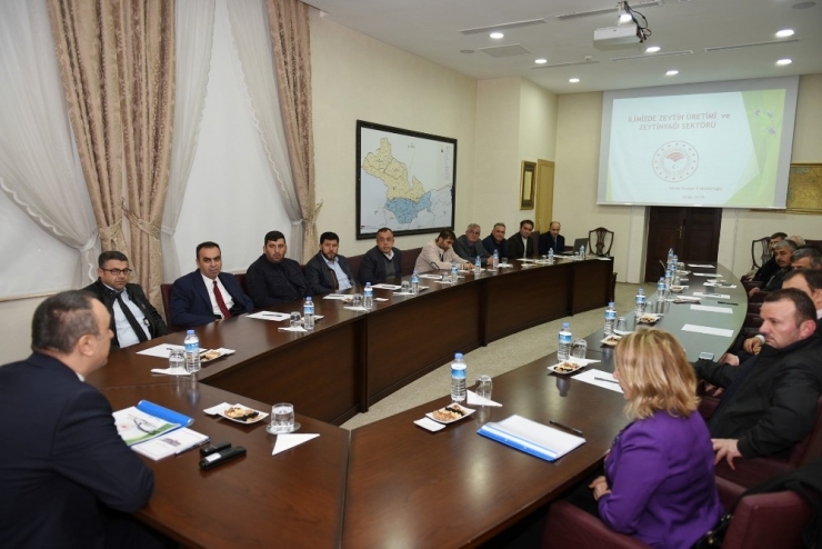 “Zeytin Üretimi Ve Zeytinyağı Sektörü" Konulu Toplantı Yapıldı