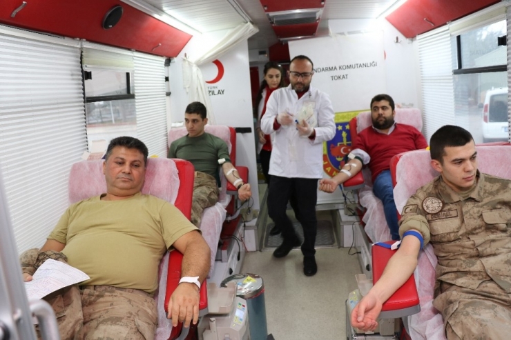 Tokat Jandarmasından Kan Bağışı
