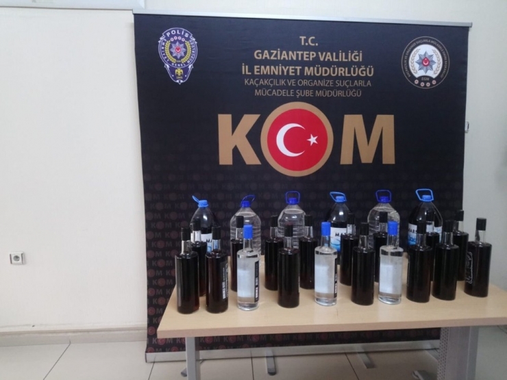 Gaziantep Kaçak Sigara Ve Sahte Alkol Ele Geçirildi