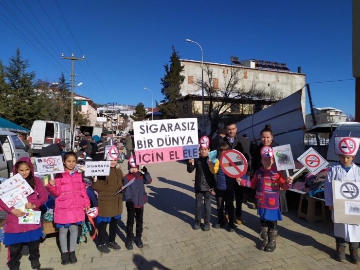 Öğrencilerden ’Sigaraya Hayır’ Yürüyüşü