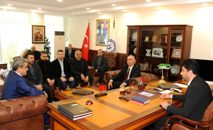 Mhp İl Başkanı Alıcık, Rektör Aldemir’i Ziyaret Etti