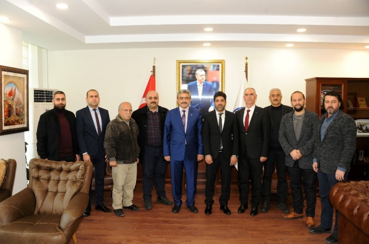 Mhp İl Başkanı Alıcık, Rektör Aldemir’i Ziyaret Etti