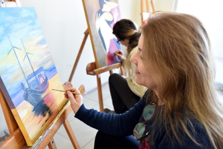 Resim Yapmayı Tepebaşı’nda Öğreniyorlar