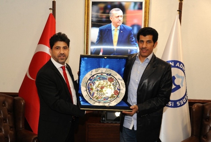 Katar Büyükelçisinden Rektör Aldemir’e Ziyaret
