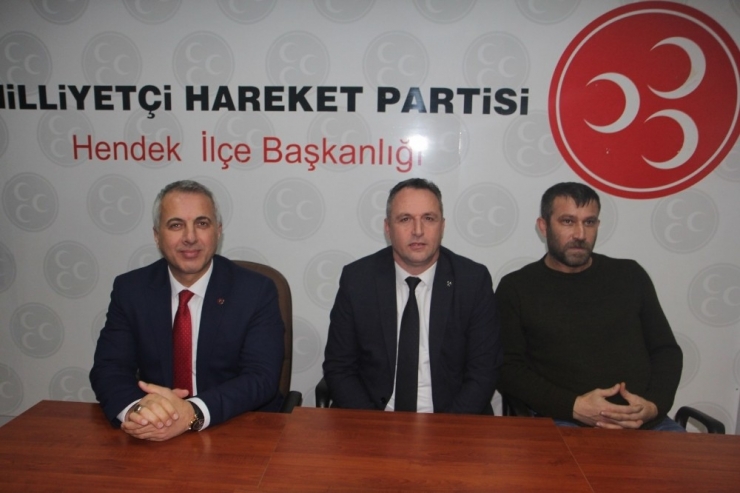 Mhp’ye Geri Dönen Başkan Babaoğlu İlk Ziyaretini Mhp Hendek İlçe Teşkilatına Yaptı