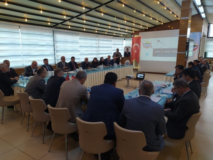 Siirt İl Özel İdaresi Değerlendirme Toplantısı Düzenlendi