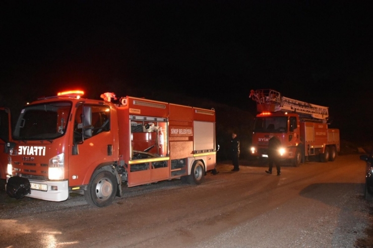 Sinop’ta Kulübe Yangını