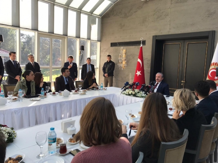 Tbmm Başkanı Mustafa Şentop Gazeteciler İle Bir Araya Geldi