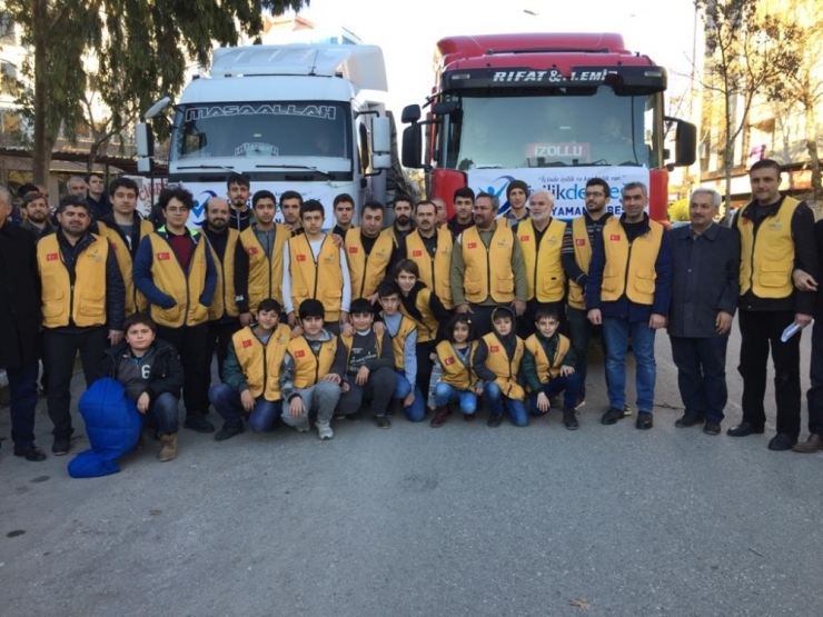 Adıyaman’dan İdlib’e 2 Tır Dolusu Yardım