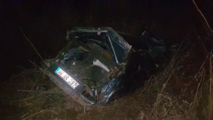 Develi’de Otomobil Kanala Düştü: 3 Yaralı