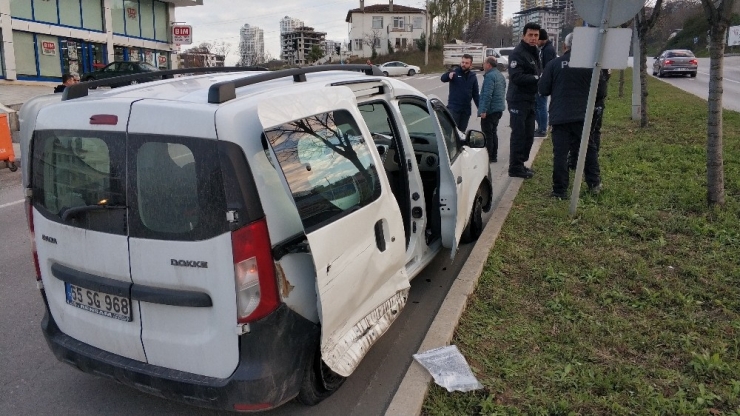 Samsun’da Trafik Kazası: 1 Yaralı