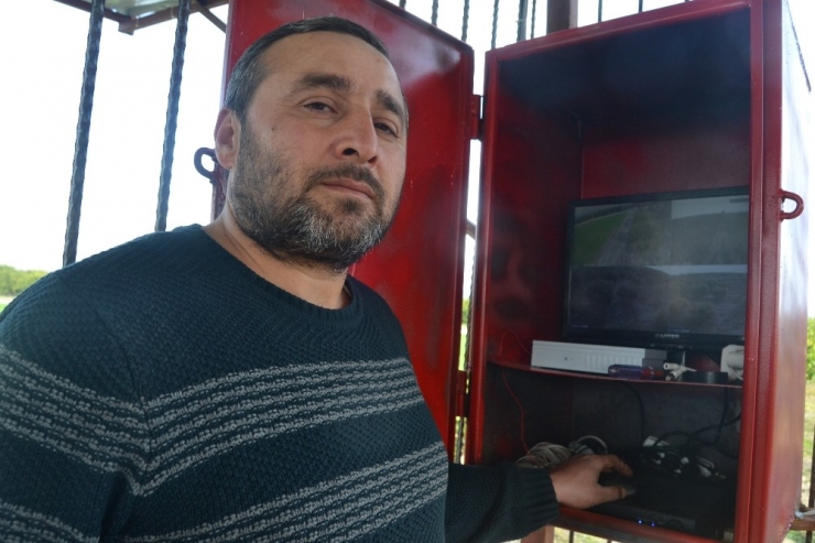 Narenciye Hırsızlarına Karşı Bahçe Sahibinden Güvenlik Kameralı Önlem