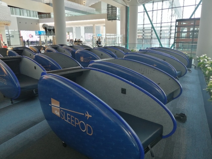 İstanbul Havalimanı’nda Uyku Kabini Uygulaması