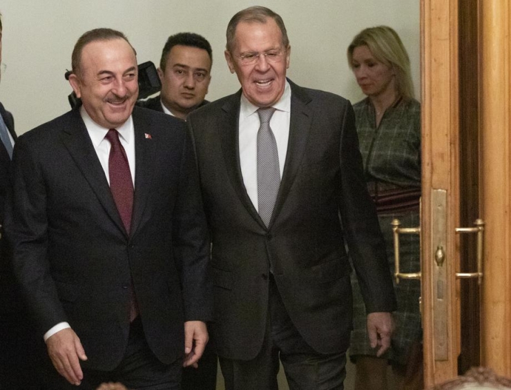 Dışişleri Bakanı Mevlüt Çavuşoğlu Ve Milli Savunma Bakanı Hulusi Akar İle Rusya Dışişleri Bakanı Sergey Lavrov Ve Rusya Savunma Bakanı Sergey Şoygu Arasında Libya Konulu Toplantı Başladı.