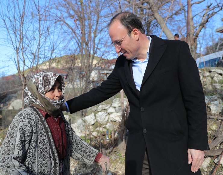 Başkan Örki Sahaya İndi