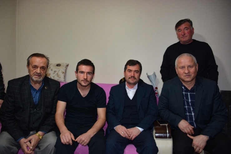 Başkan Çaylı Yaralanan Askeri Baba Ocağında Ziyaret Etti