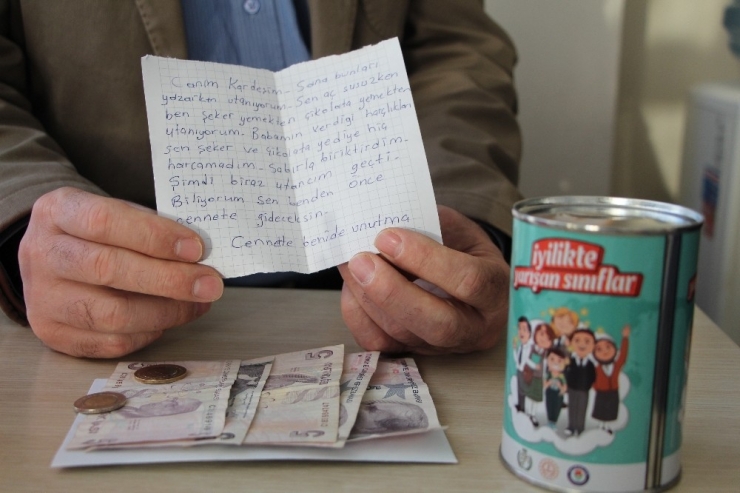 Biriktirdiği Harçlığını, Duygu Yüklü Bir Mektupla Bağışladı