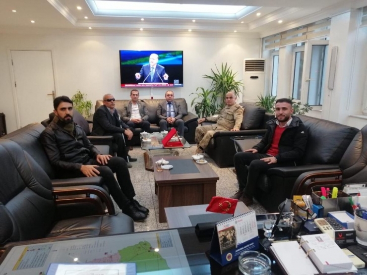 Şehit Yakınlarından Diyarbakır Jandarma Bölge Komutanı Başoğlu’na Ziyaret