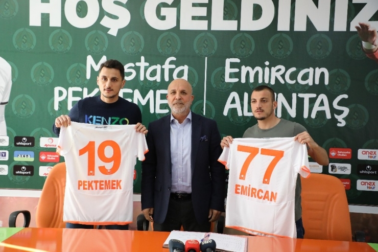 Alanyaspor Mustafa Pektemek Ve Emircan Altıntaş’a Resmi İmzayı Attırdı