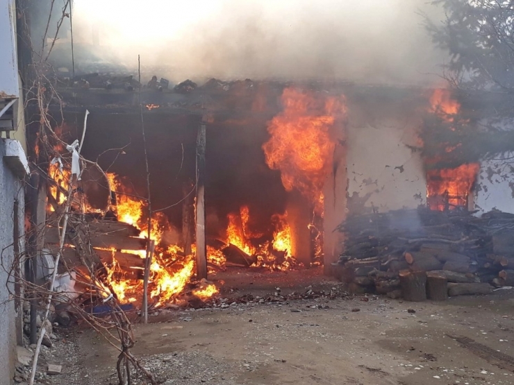 Sungurlu’da Samanlık Yangını