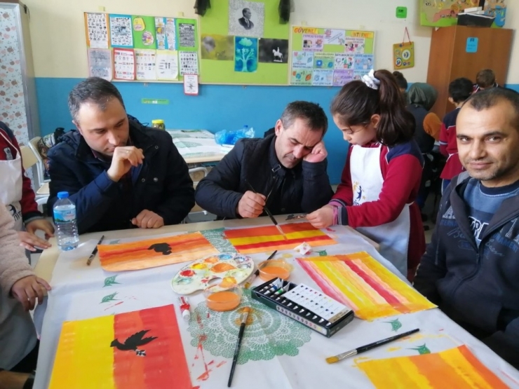 Veliler Çocukları İle El Sanatları Yaptı