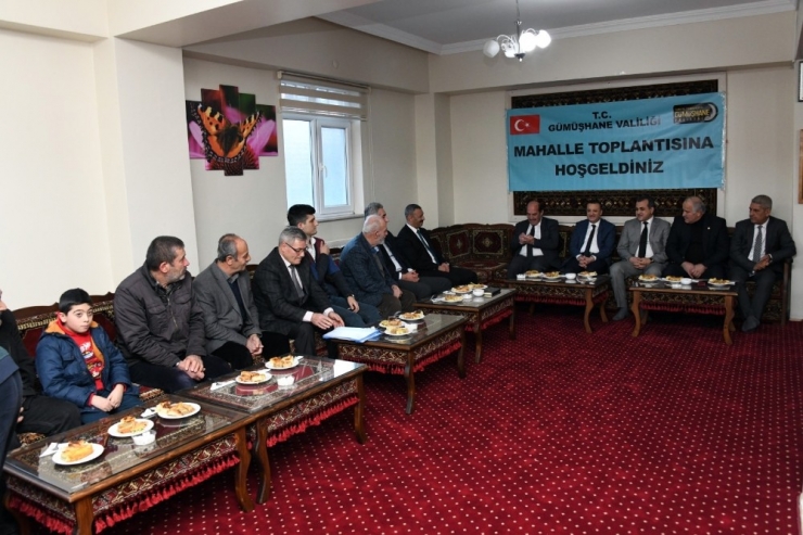 Gümüşhane’de Mahalle Buluşmaları Devam Ediyor