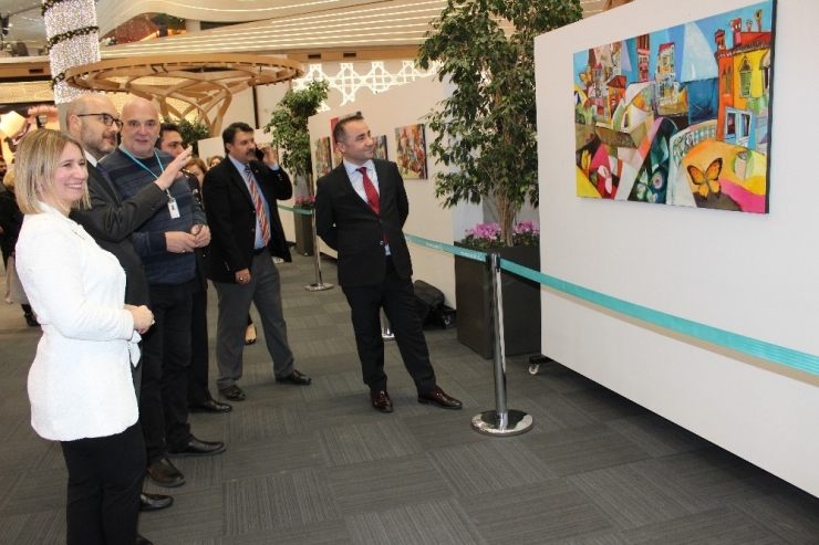 Hırvat Ressam Miljenko Bengez’den İstanbul Havalimanı’nda Resim Sergisi