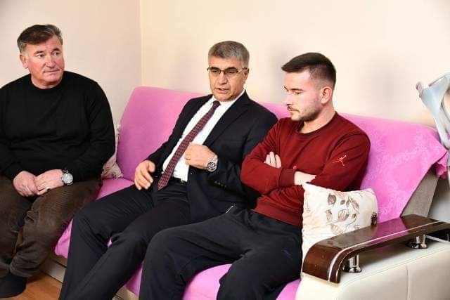 Vali Gürel’den Uzman Çavuş Islak Ve Terör Gazisi Civelek’e Ziyaret