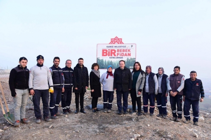 Karesi’de Bir Bebek Bir Fidan Hatıra Ormanı Yeşeriyor