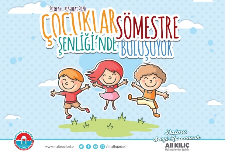 Maltepe’de Yarıyıl Tatilinde Çocuklara Şenlik Var