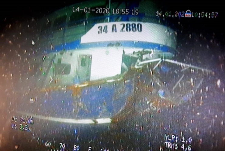 Batan Balıkçı Teknesinin Enkazı Su Altında Böyle Görüntülendi