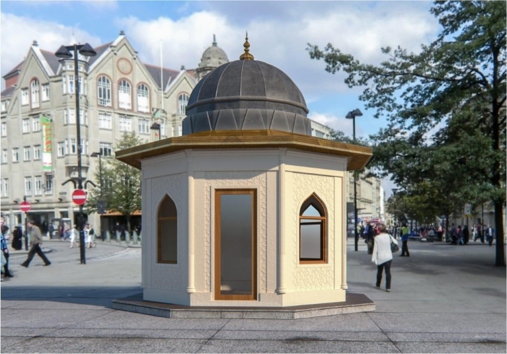 Yozgat’ta Tarihi Dokuya Uygun Yeni Taksi Durağı Yapılıyor