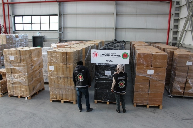 Kocaeli’de 9 Milyon Değerinde Kaçak Sigara