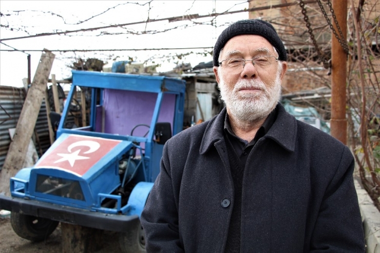 Şehit Babası Hurdalardan "Mini Kamyonet" Yaptı