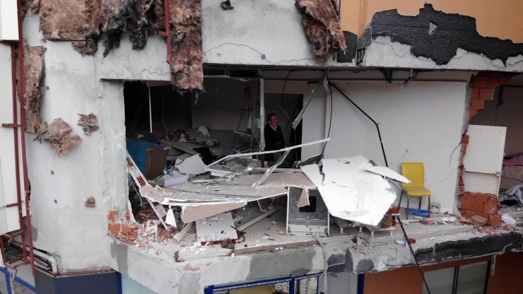 Doğalgaz Patlamasının Yol Açtığı Hasar Drone İle Görüntülendi