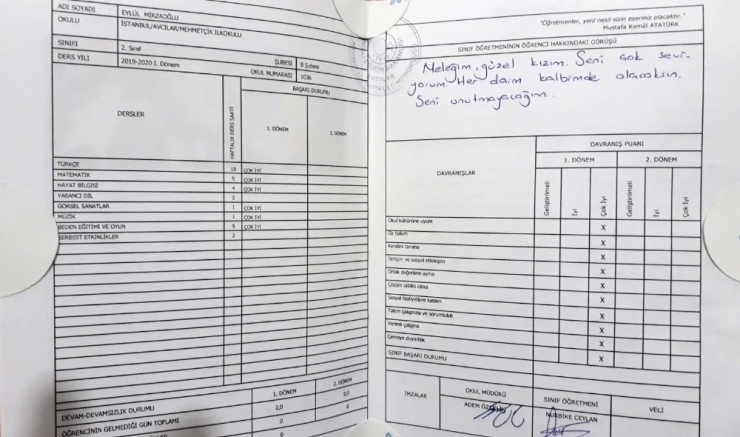 Avcılar’da Okulda Servisin Çarpmasıyla Ölen Minik Eylül’ülün Babası: " Eylül’ün Karnesi Geldi, Eylül Gelmedi"
