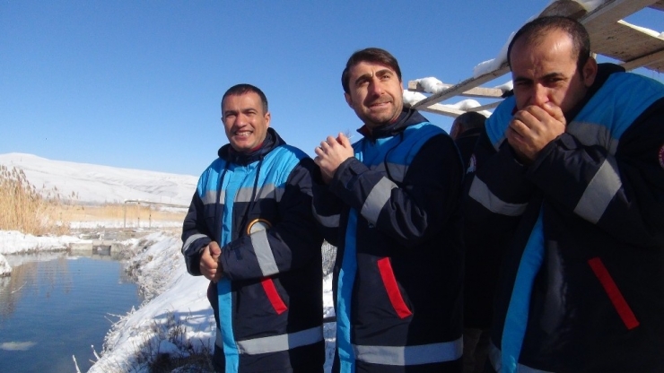 Buz Gibi Havada Alabalık Sağımı