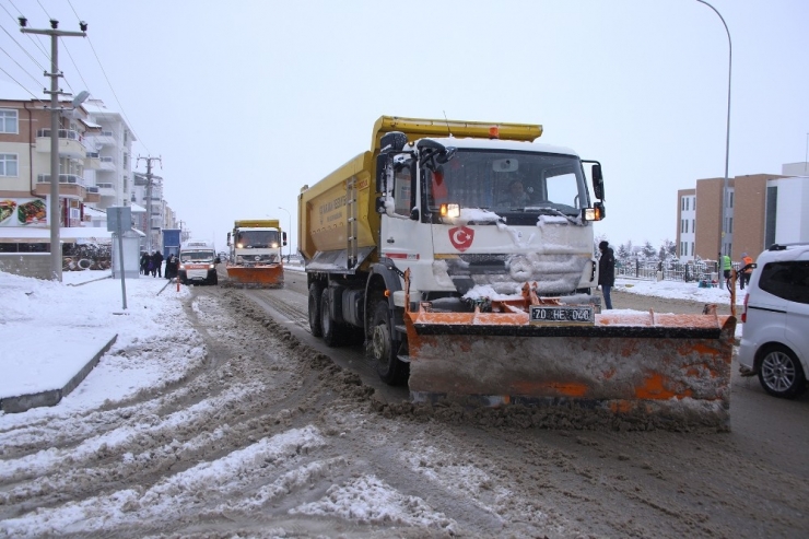 Karaman’da Karla Mücadele Çalışmaları