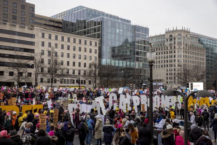 Abd’de Binlerce Kadından Trump Karşıtı Gösteri