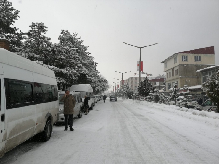 Ahlat’ta Kar Yağışı