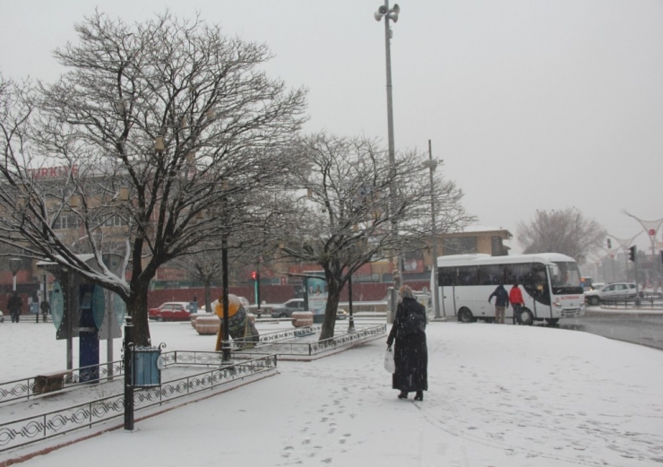 Kar Erzincan’ı Beyaza Bürüdü
