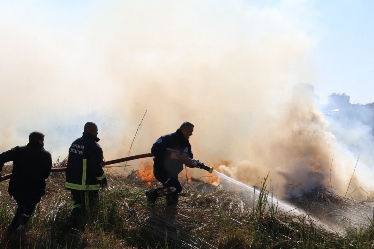 Antalya’daki Sazlık Yangını Kontrol Altına Alındı