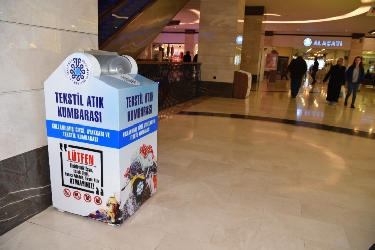 Selçuklu’dan Sıfır Atık Projesine Tekstil Atık Kumbarasıyla Destek