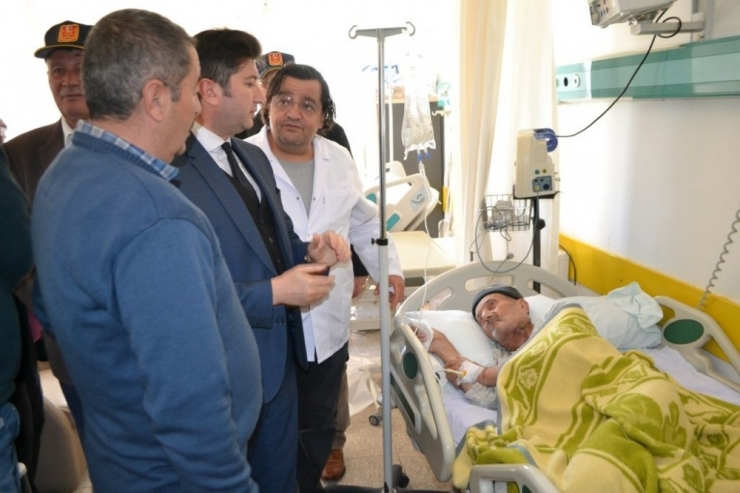 Bozyazı Kaymakamı Yalçın’dan Kore Gazisine Hastanede Ziyaret