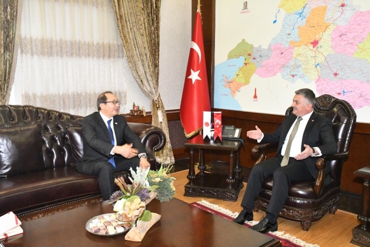 Vali Yazıcı Japonya Başkonsolosunu Ağırladı