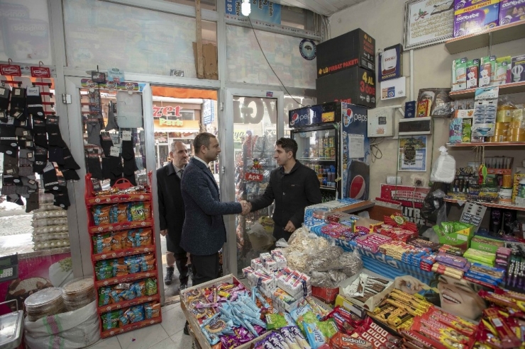 Başkan Vekili Aslan’ın Esnaf Ziyaretleri Devam Ediyor