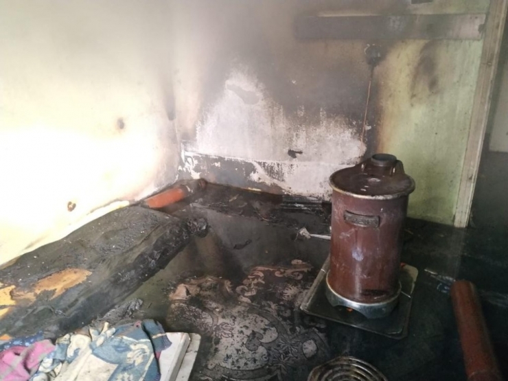 Aksaray’da Müstakil Evde Yangın