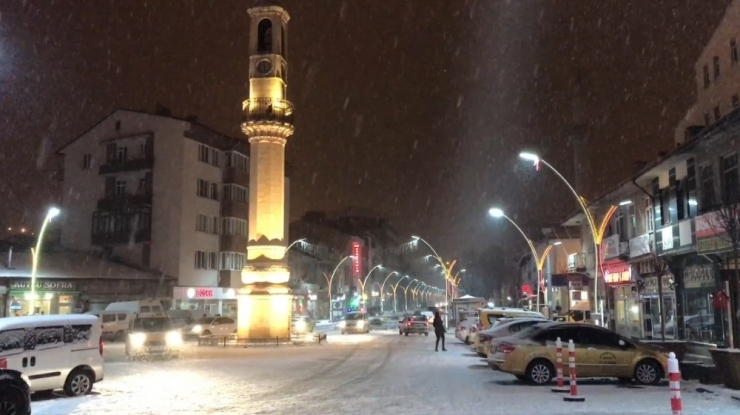 Bayburt’ta Kar Yağışı