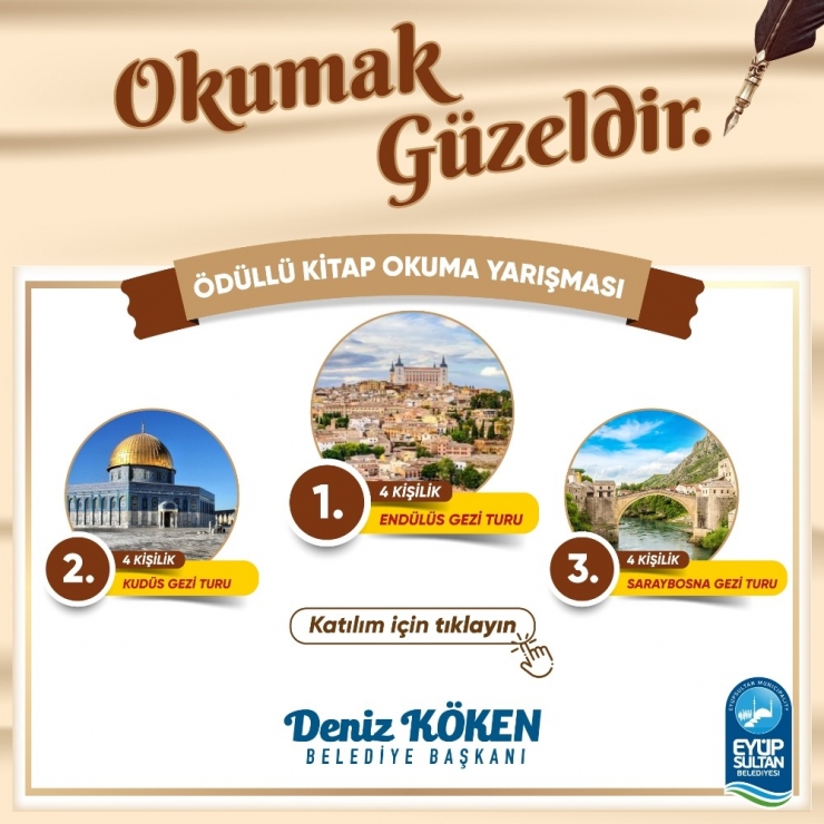 Eyüpsultan Belediyesi’nden Kitap Okuma Yarışması