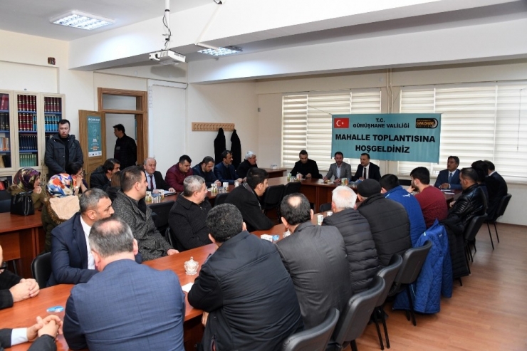 Gümüşhane’de Mahalle Toplantıları Devam Ediyor